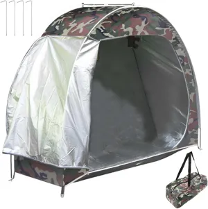 Storage Tent, Bike Tent, UV-Proof Waterproof Oxford Portable Bike Storage Built-in Pockets and Ventilation Windows for Outside