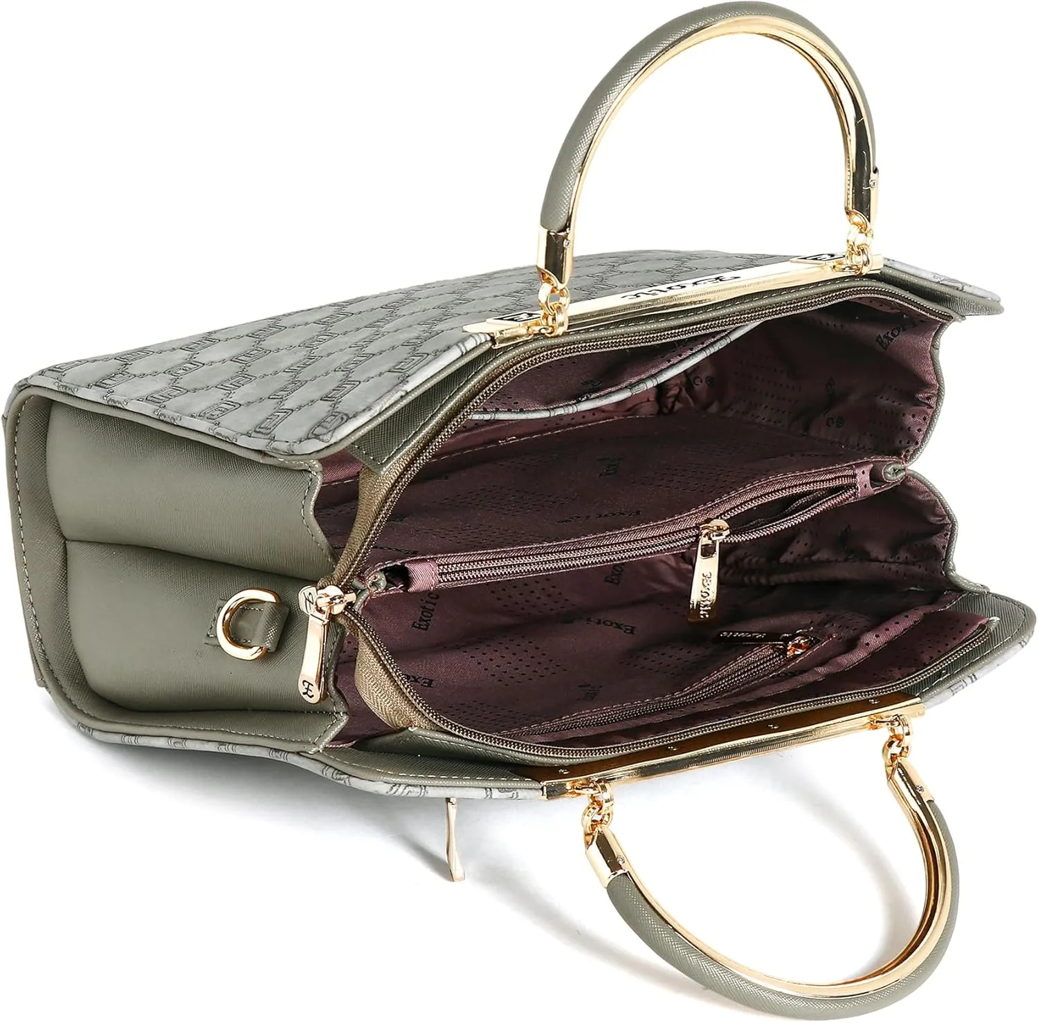 Studded Check Box Pattern handbag for women