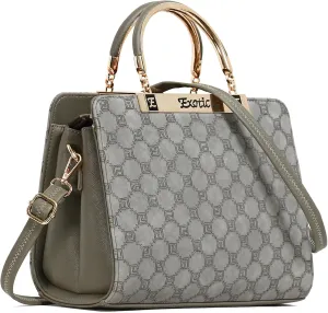 Studded Check Box Pattern handbag for women