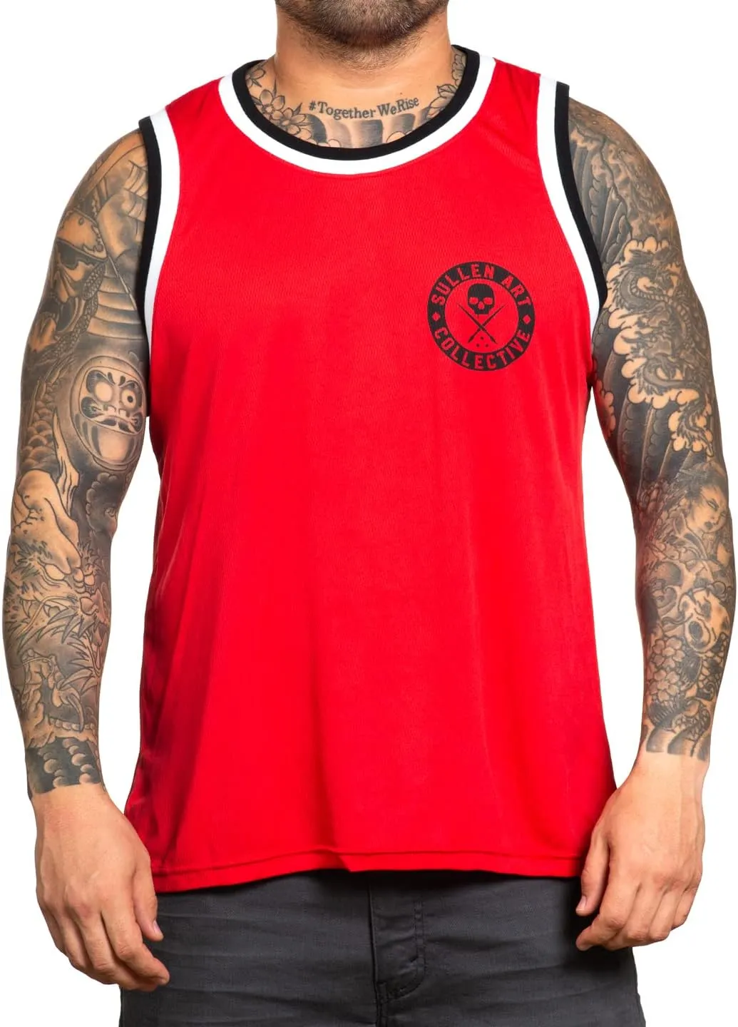 Sullen Men's BOH Tattoo Lifestyle Graphic Art Sleeveless Breathable Arm Ribbed Jersey Tank Top
