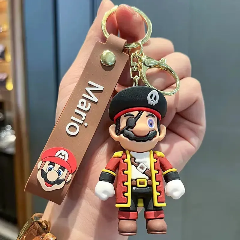 Super Mario Power-Ups Keychain