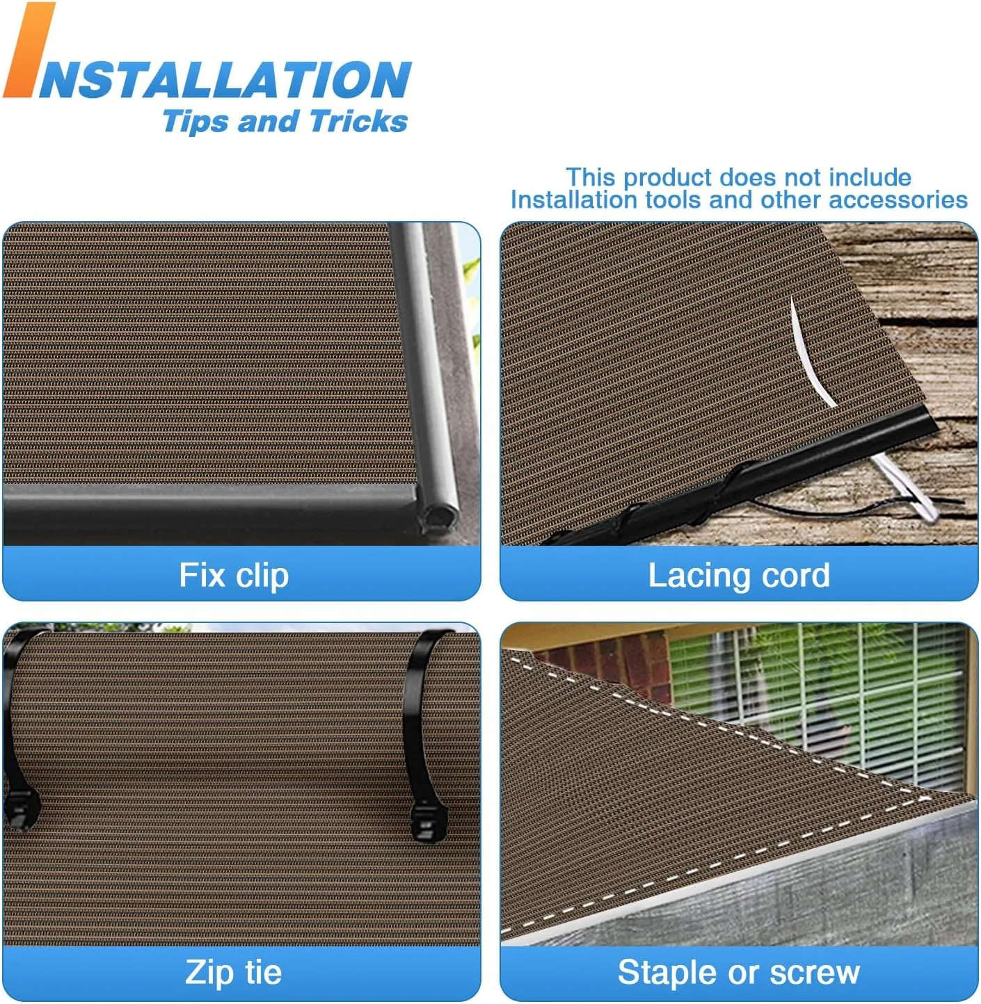 TANG Sunshades Depot 8'x25' Shade Cloth 180 GSM HDPE Brown Fabric Roll Up to 95% Blockage U*V Mesh Net for Outdoor Backyard Garden Plant Barn Greenhouse
