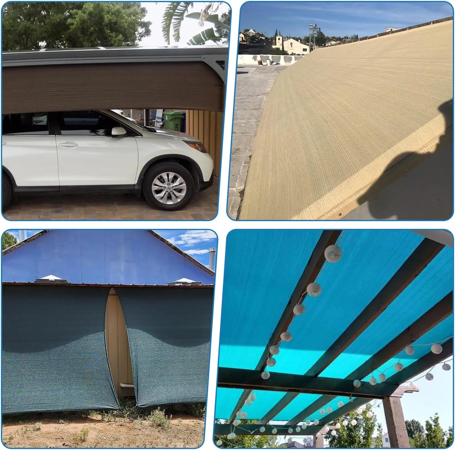 TANG Sunshades Depot 8'x25' Shade Cloth 180 GSM HDPE Brown Fabric Roll Up to 95% Blockage U*V Mesh Net for Outdoor Backyard Garden Plant Barn Greenhouse