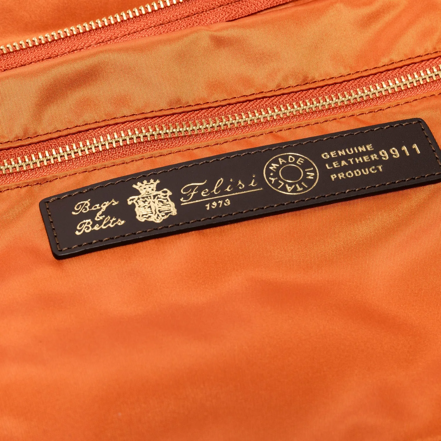 Tasche "Foldable Shopping" aus Felisi-Nylon und Sattelleder - Handarbeit