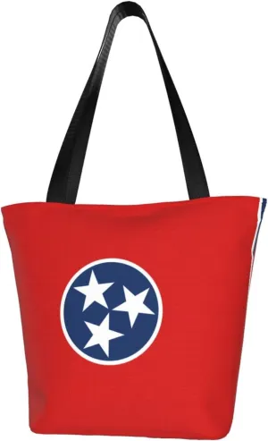 Tennessee State Flag Women's fashion shoulder bag, shopping handbag, suitable for weekend travel shopping shoulder bag messenger bag