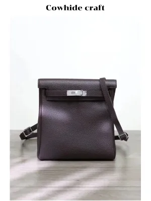 Textured Leather Backpack