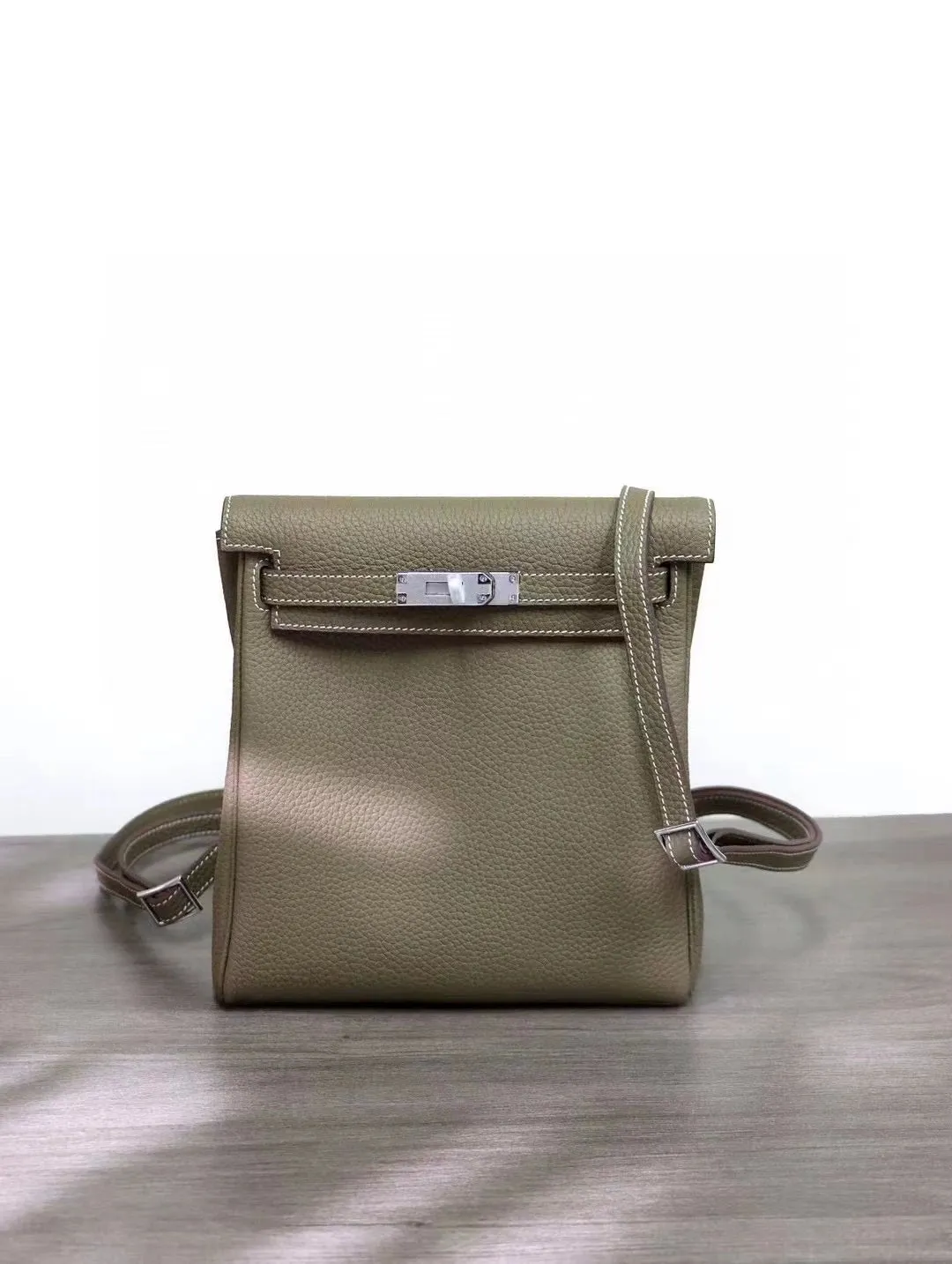 Textured Leather Backpack