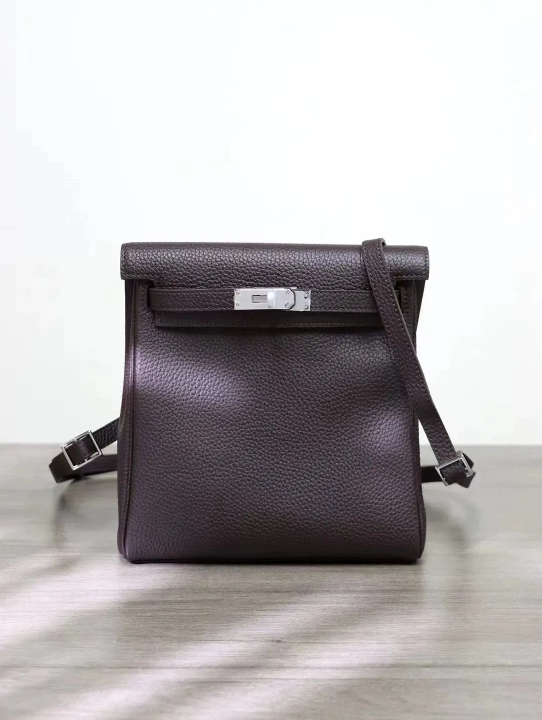 Textured Leather Backpack