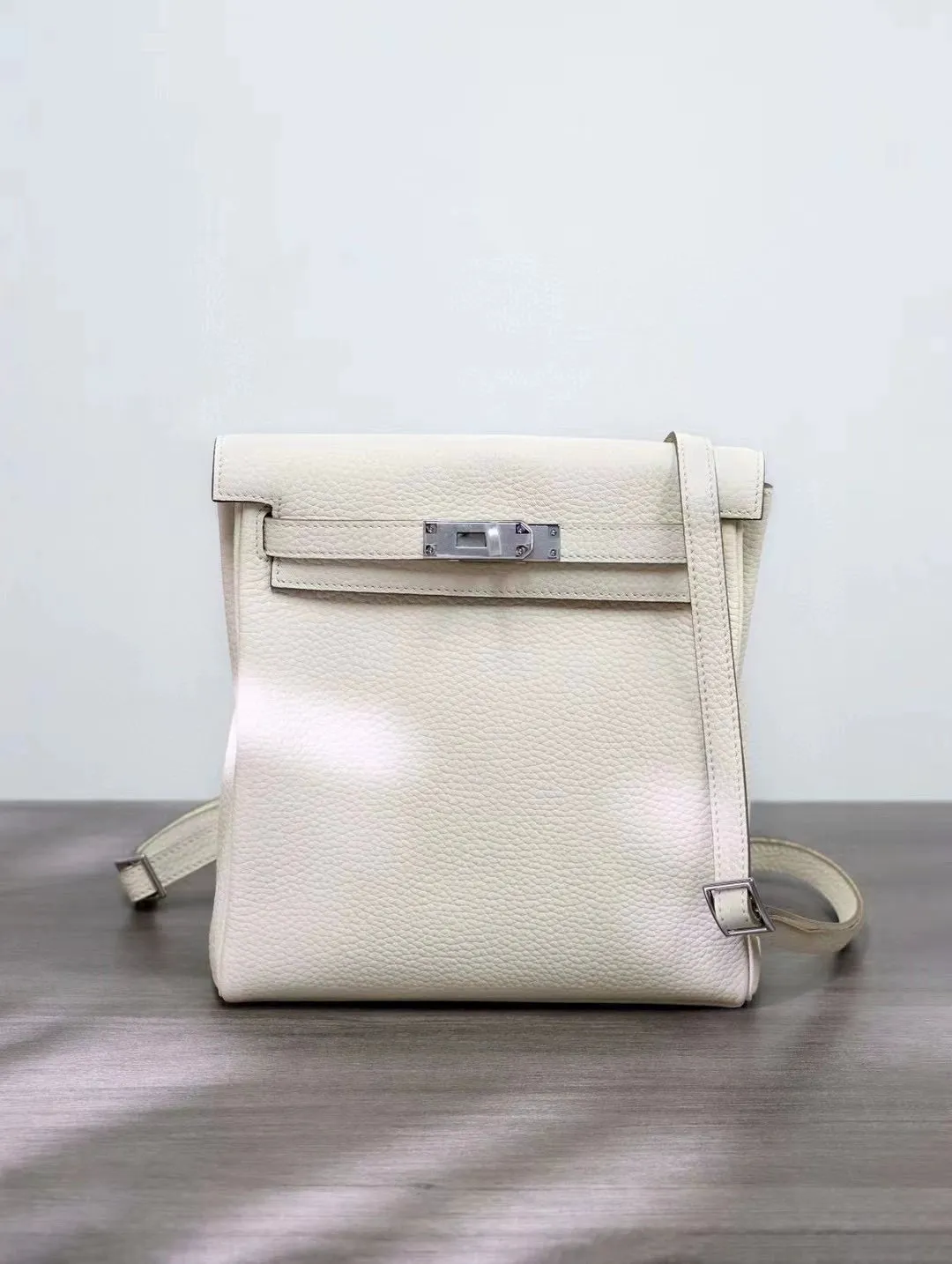 Textured Leather Backpack