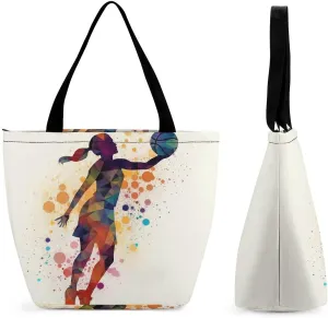This Basketball Pattern Women's Shopping Bag Foldable Washable Shoulder Bag Adopts High-definition Printing Technology, with Clear Patterns And Rich Colors. There Are Many Patterns to Choose From, And