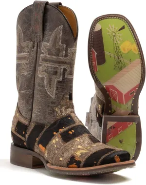 Tin Haul Western Boots Womens Furrlicious Brown 14-021-0007-1446 BR