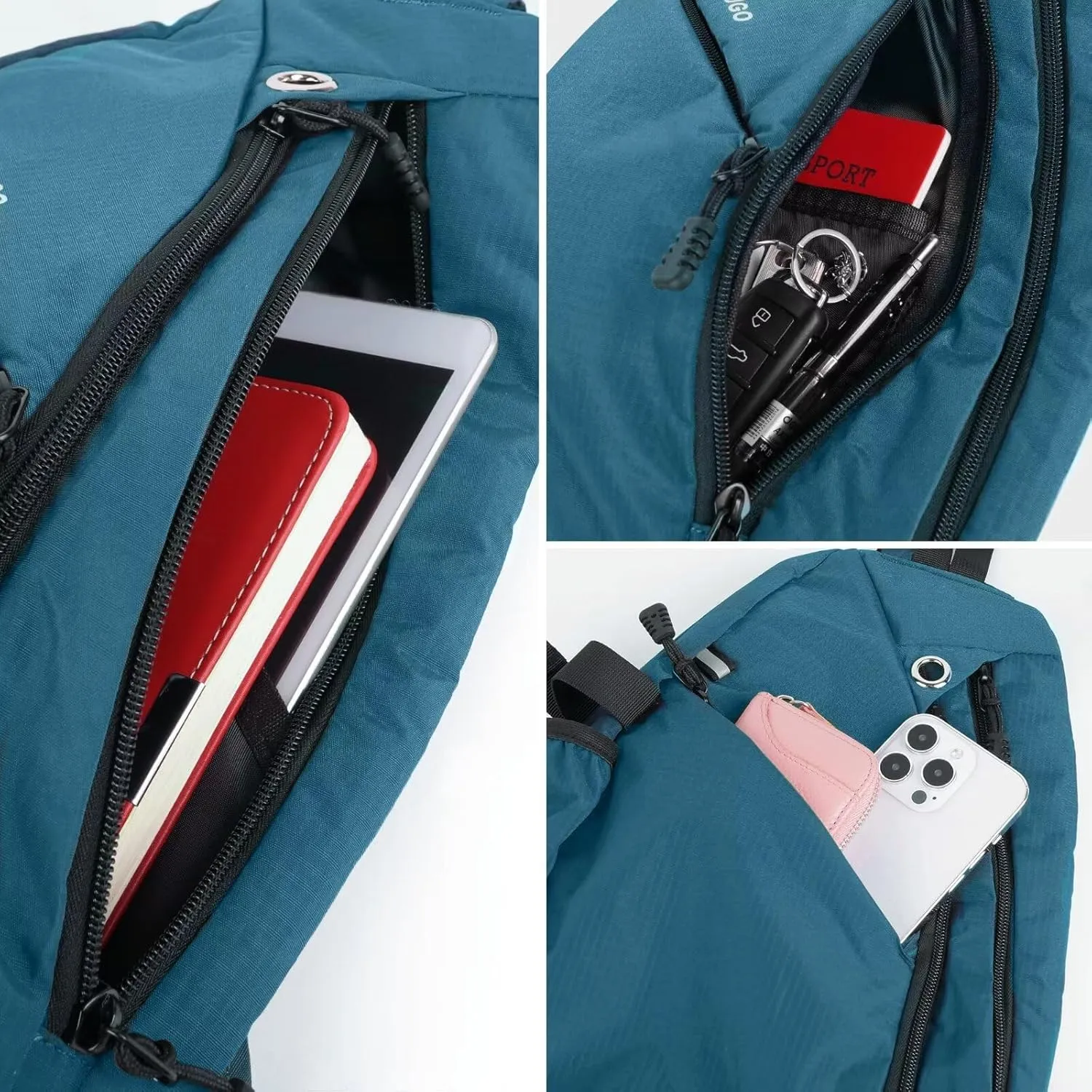 TITECOUGO Sling Bag Crossbody Shoulder Outdoor Travel Hiking Backpack for Women & Men