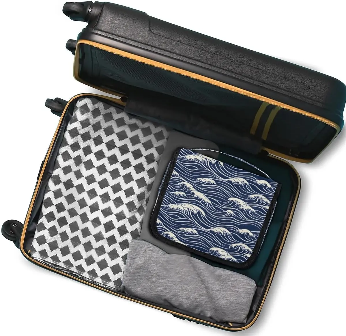 Toiletry Bag Hanging Toiletry Bag Travel Essentials Makeup Bag Travel Size Toiletries Bag Seawater Print Travel Essentials For Women Travel Containers For Toiletries