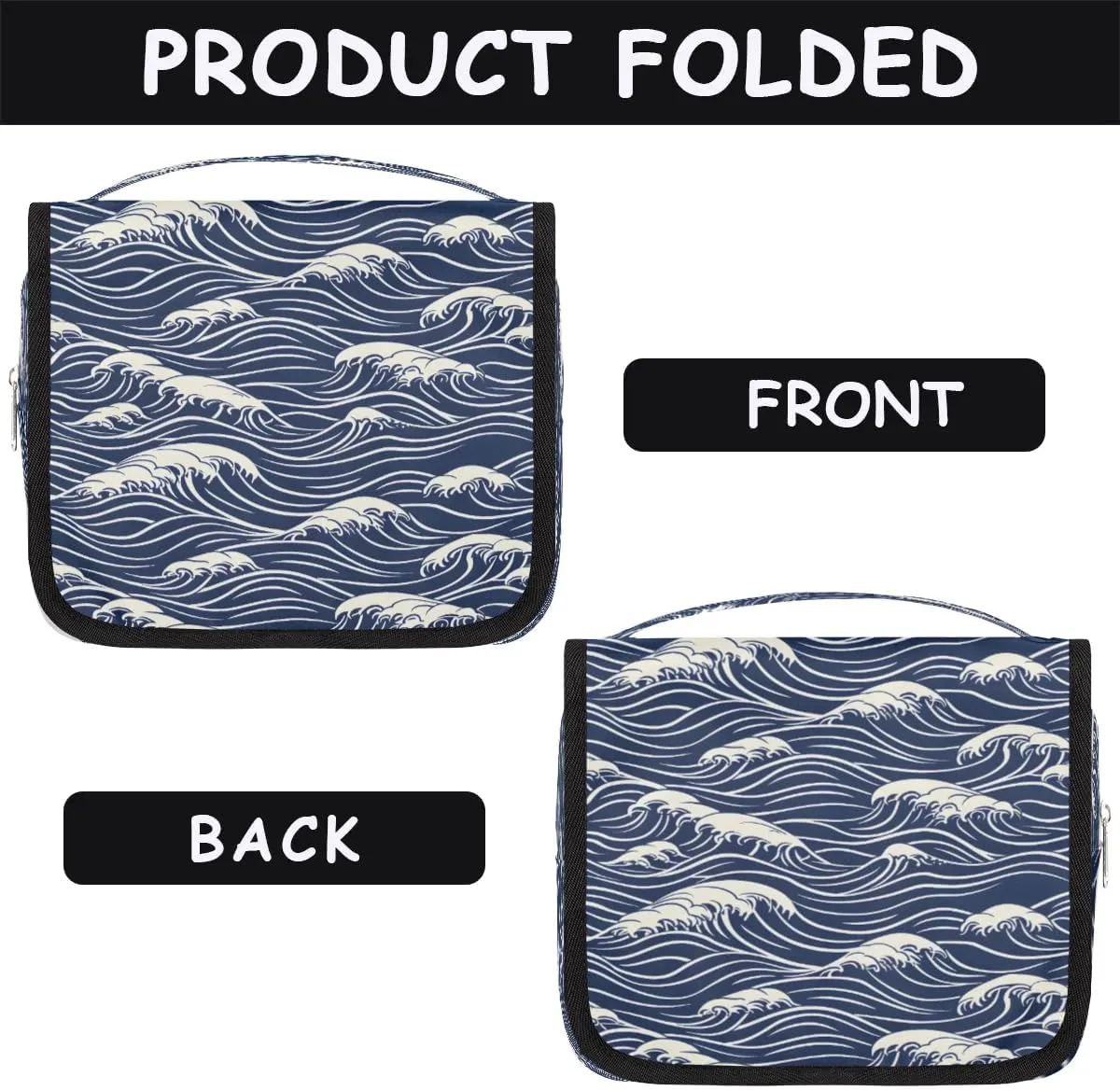 Toiletry Bag Hanging Toiletry Bag Travel Essentials Makeup Bag Travel Size Toiletries Bag Seawater Print Travel Essentials For Women Travel Containers For Toiletries