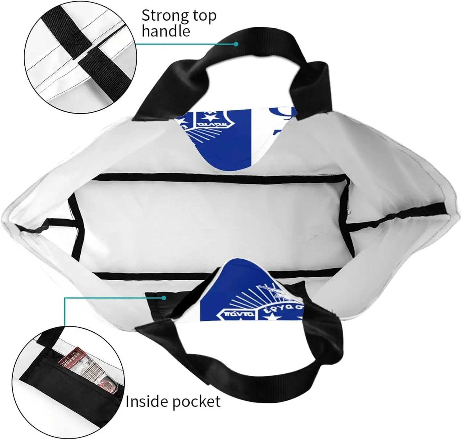 Tote Bag Fashion Large Capacity Handbag Waterproof Reusable Grocery Tote Bag