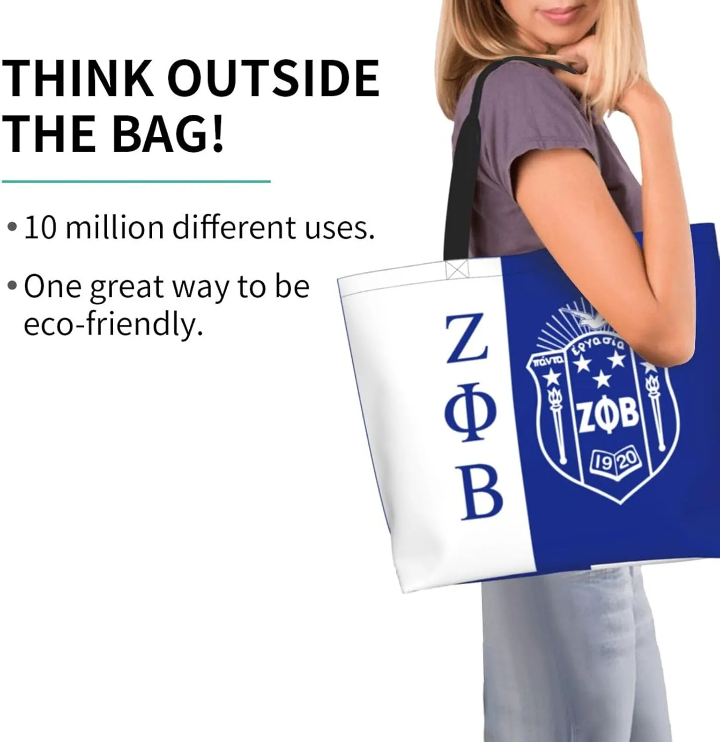 Tote Bag Fashion Large Capacity Handbag Waterproof Reusable Grocery Tote Bag