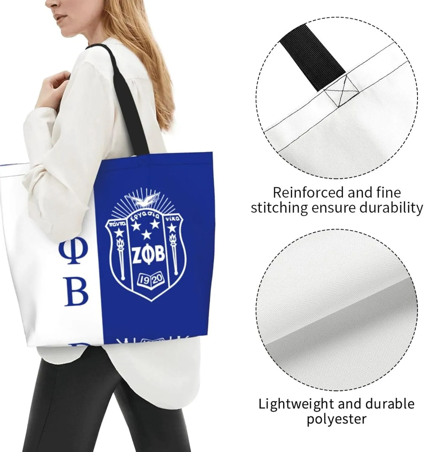 Tote Bag Fashion Large Capacity Handbag Waterproof Reusable Grocery Tote Bag