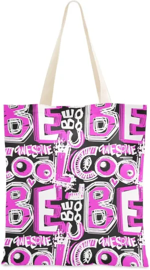 Tote Bag for Women Foldable Tote Bag With Pouch Large Shoulder Bag Top Handle Handbag for Travel Work Pattern 1