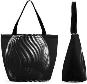 Tote Bag for Women Grocery Bag Bee Pattern Foldable Shopping Bags Reusable Large Tote Bag