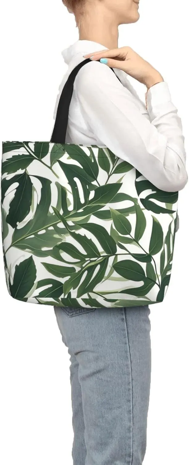 Tote Bag for Women Grocery Bag Reusable Shopping Bag happy snowman Handbag Foldable Shoulder Bag