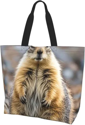 Tote Bag for Women Sea Otters Grocery Bag Foldable Shopping Bags Reusable Large Tote Bag