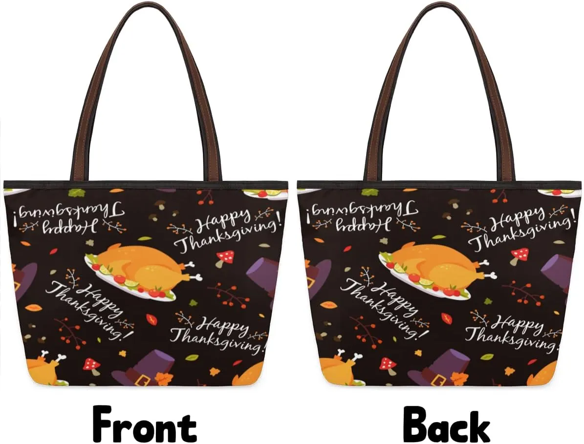 Tote Bag for Women with Zipper Large Capacity Top Handle Casual Shoulder Bag Handbag Reusable Shopping