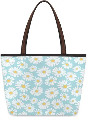 Tote Bag for Women with Zipper Large Capacity Top Handle Casual Shoulder Bag Handbag Reusable Shopping