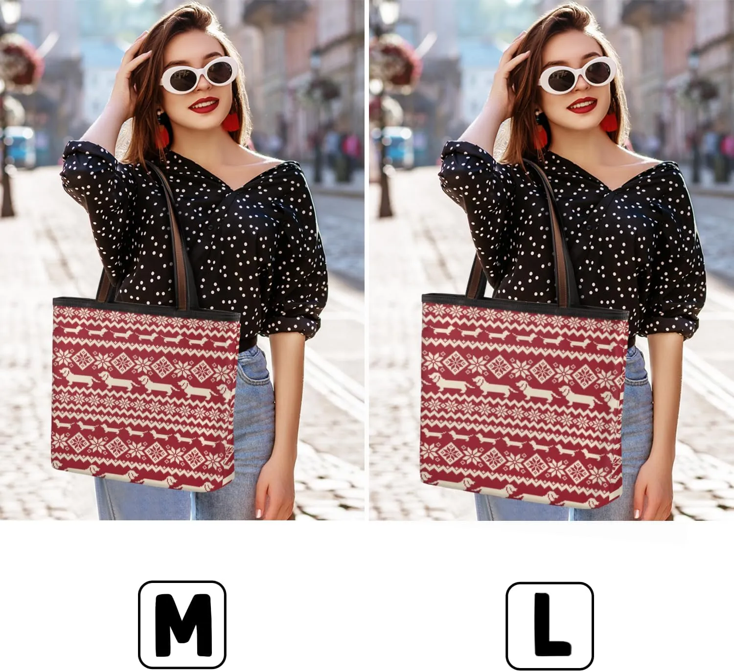Tote Bag for Women with Zipper Large Capacity Top Handle Casual Shoulder Bag Handbag Reusable Shopping