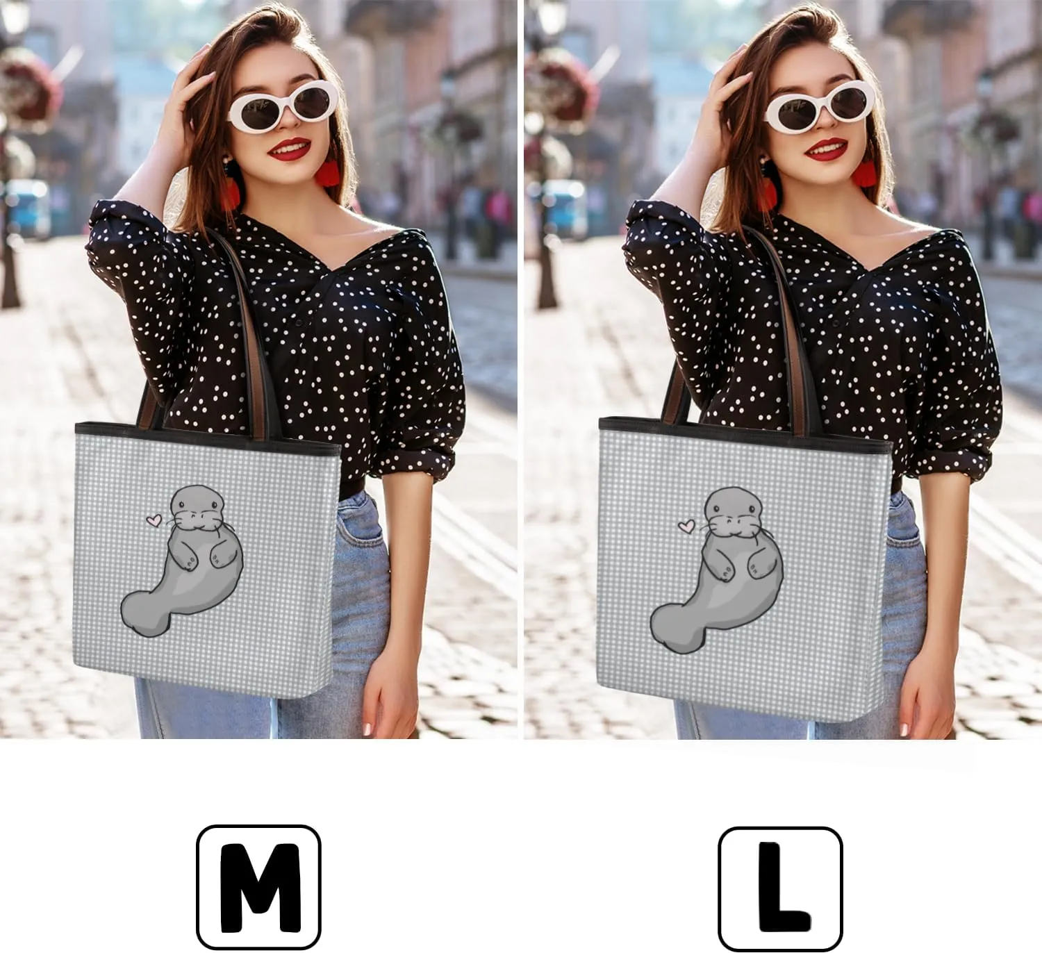 Tote Bag for Women with Zipper Large Capacity Top Handle Casual Shoulder Bag Handbag Reusable Shopping