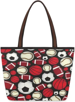 Tote Bag for Women with Zipper Large Capacity Top Handle Casual Shoulder Bag Handbag Reusable Shopping