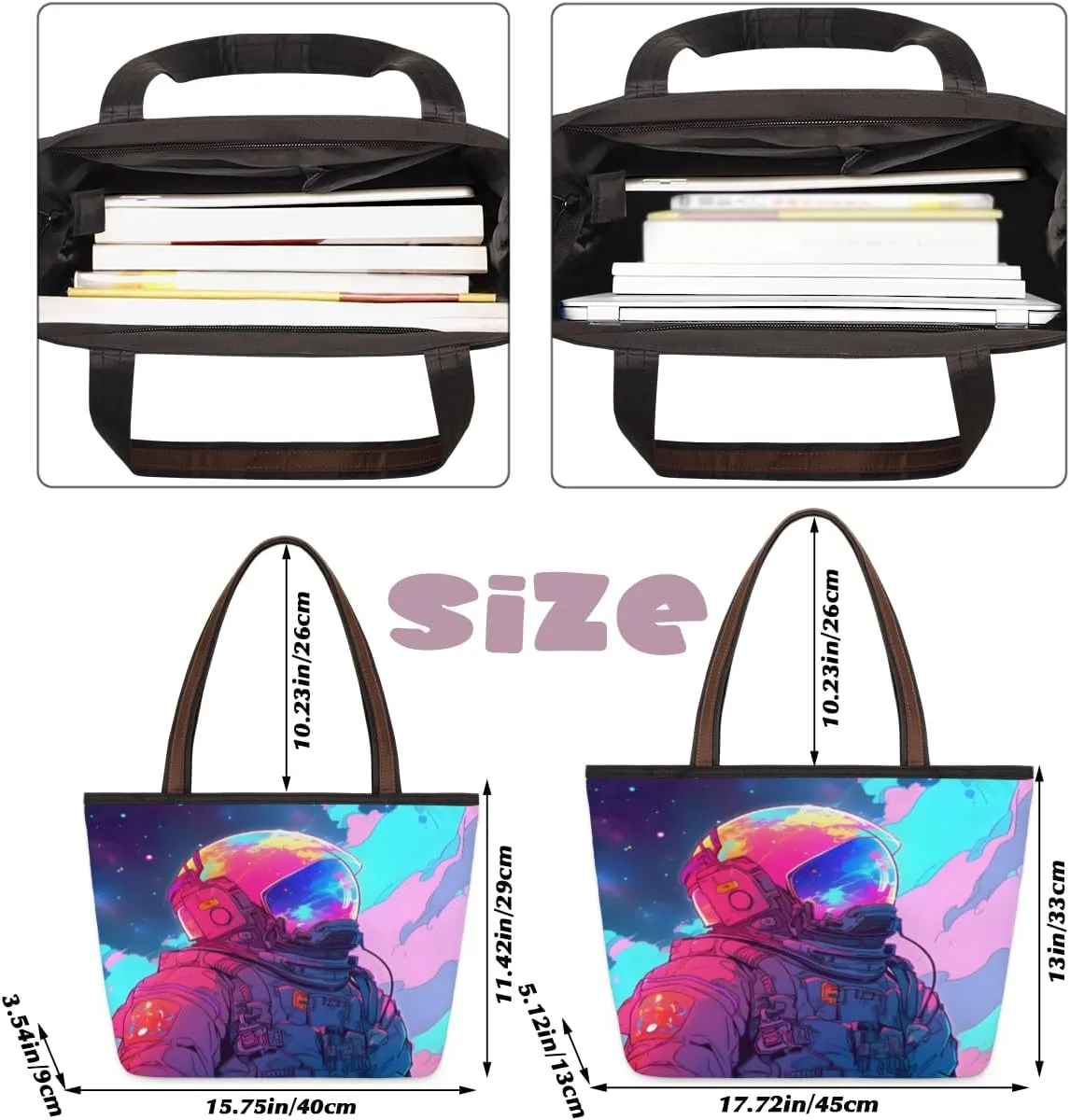 Tote Bag for Women with Zipper Large Capacity Top Handle Casual Shoulder Bag Handbag Reusable Shopping