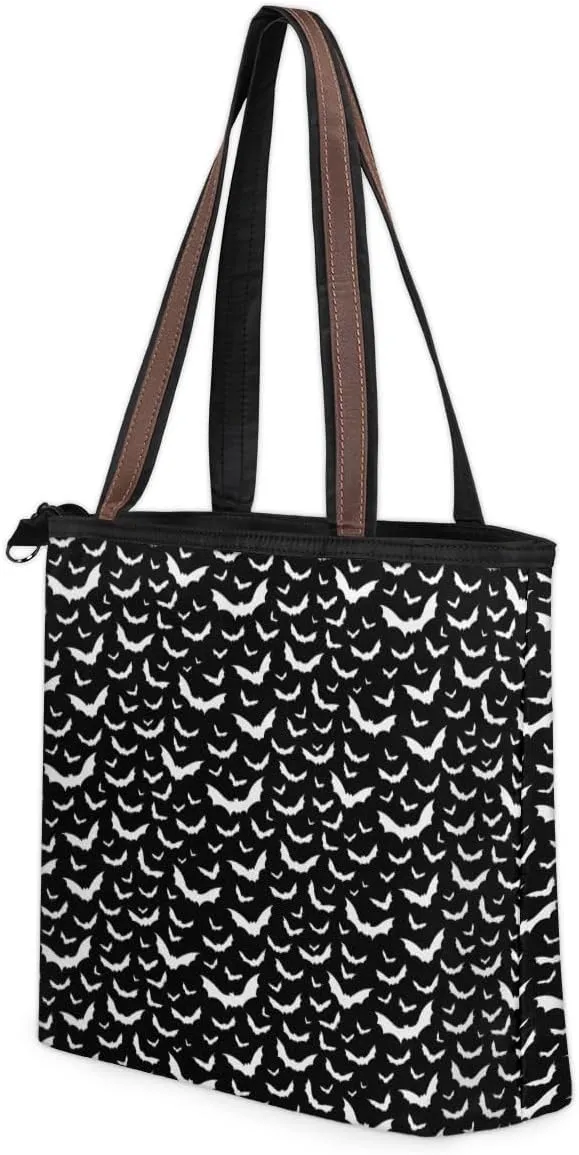 Tote Bag for Women with Zipper Large Capacity Top Handle Casual Shoulder Bag Handbag Reusable Shopping