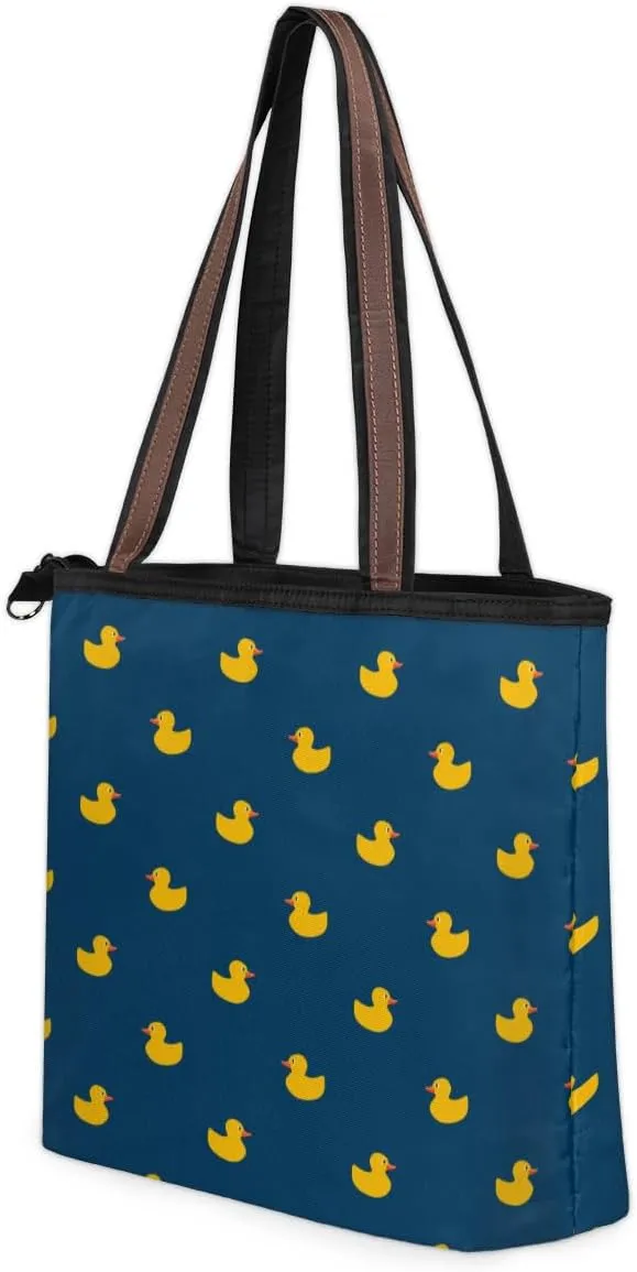 Tote Bag for Women with Zipper Large Capacity Top Handle Casual Shoulder Bag Handbag Reusable Shopping
