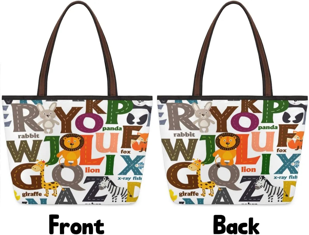 Tote Bag for Women with Zipper Large Capacity Top Handle Casual Shoulder Bag Handbag Reusable Shopping