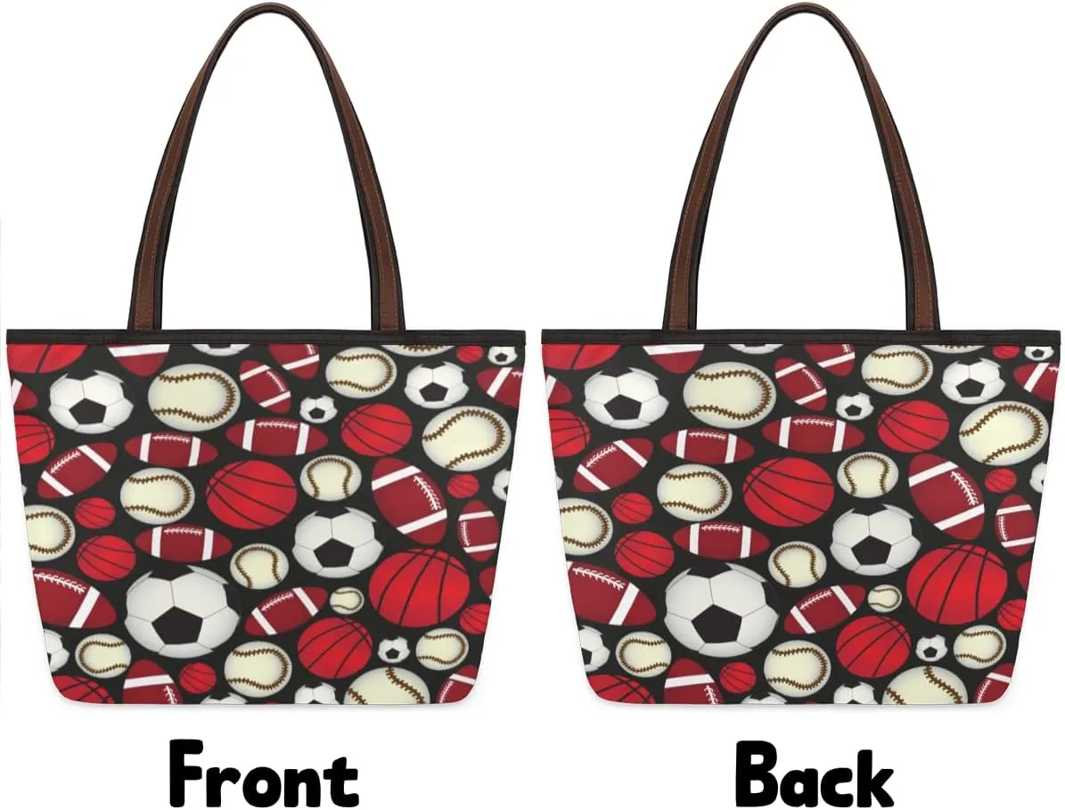 Tote Bag for Women with Zipper Large Capacity Top Handle Casual Shoulder Bag Handbag Reusable Shopping