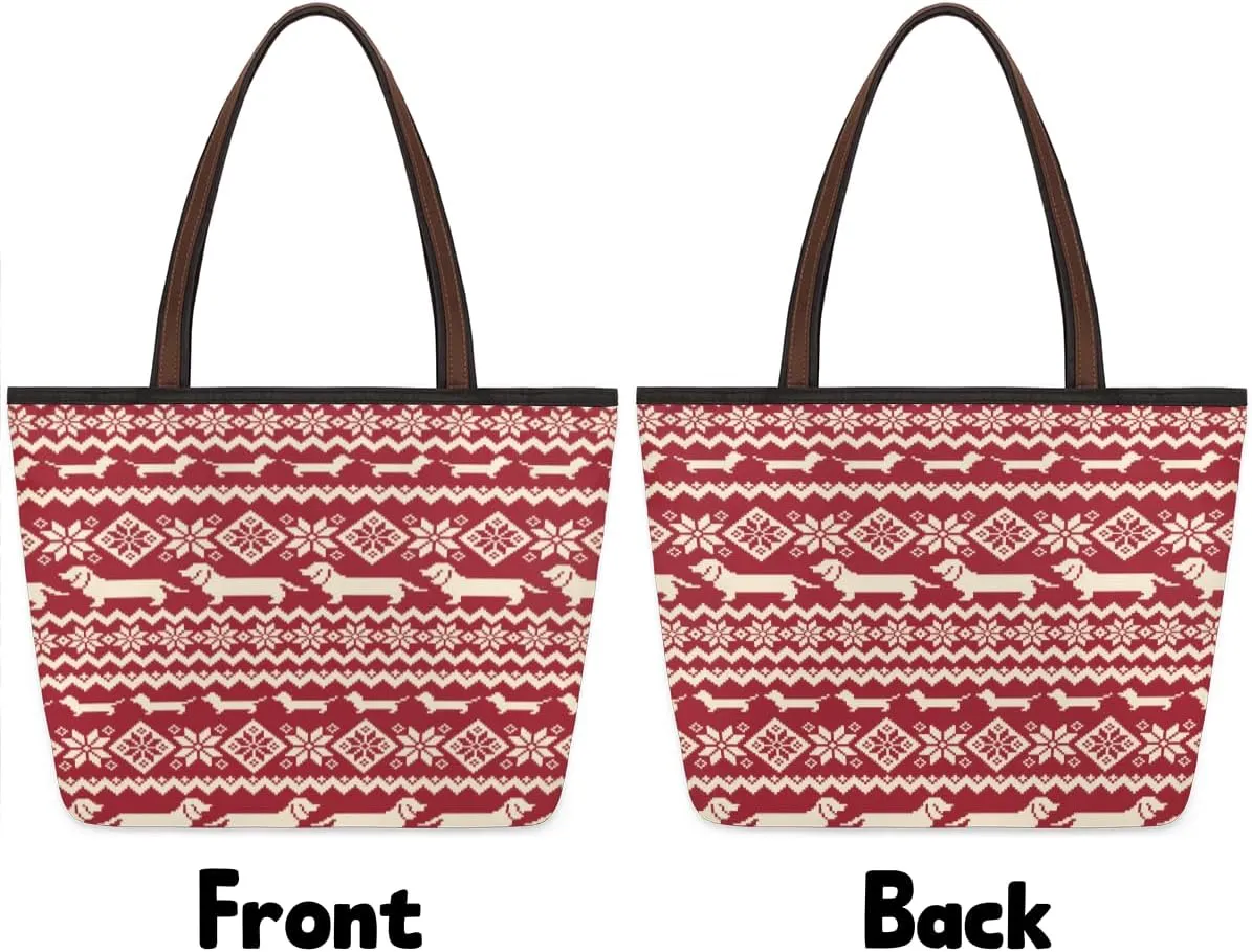Tote Bag for Women with Zipper Large Capacity Top Handle Casual Shoulder Bag Handbag Reusable Shopping