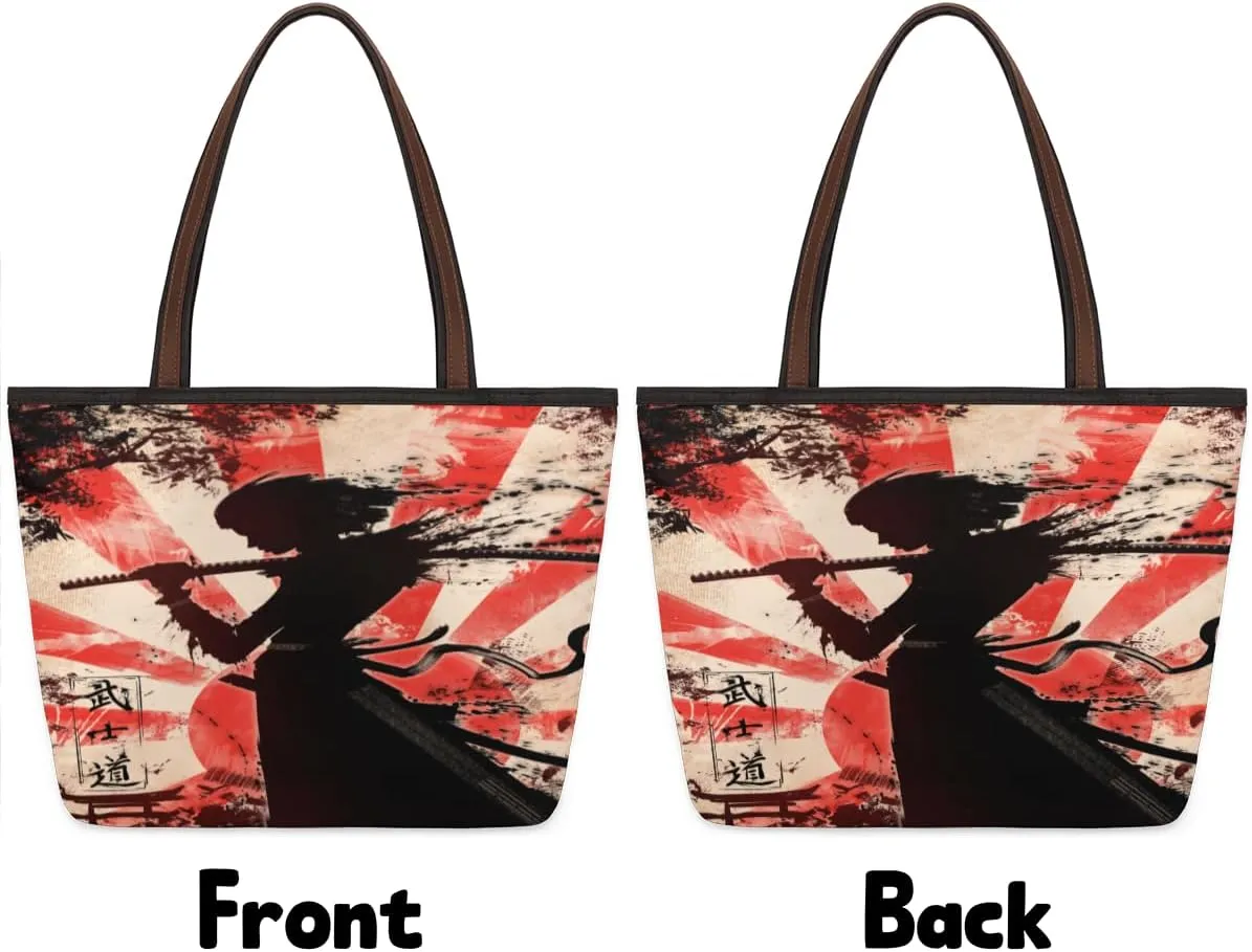 Tote Bag for Women with Zipper Large Capacity Top Handle Casual Shoulder Bag Handbag Reusable Shopping