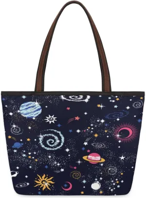 Tote Bag for Women with Zipper Large Capacity Top Handle Casual Shoulder Bag Handbag Reusable Shopping