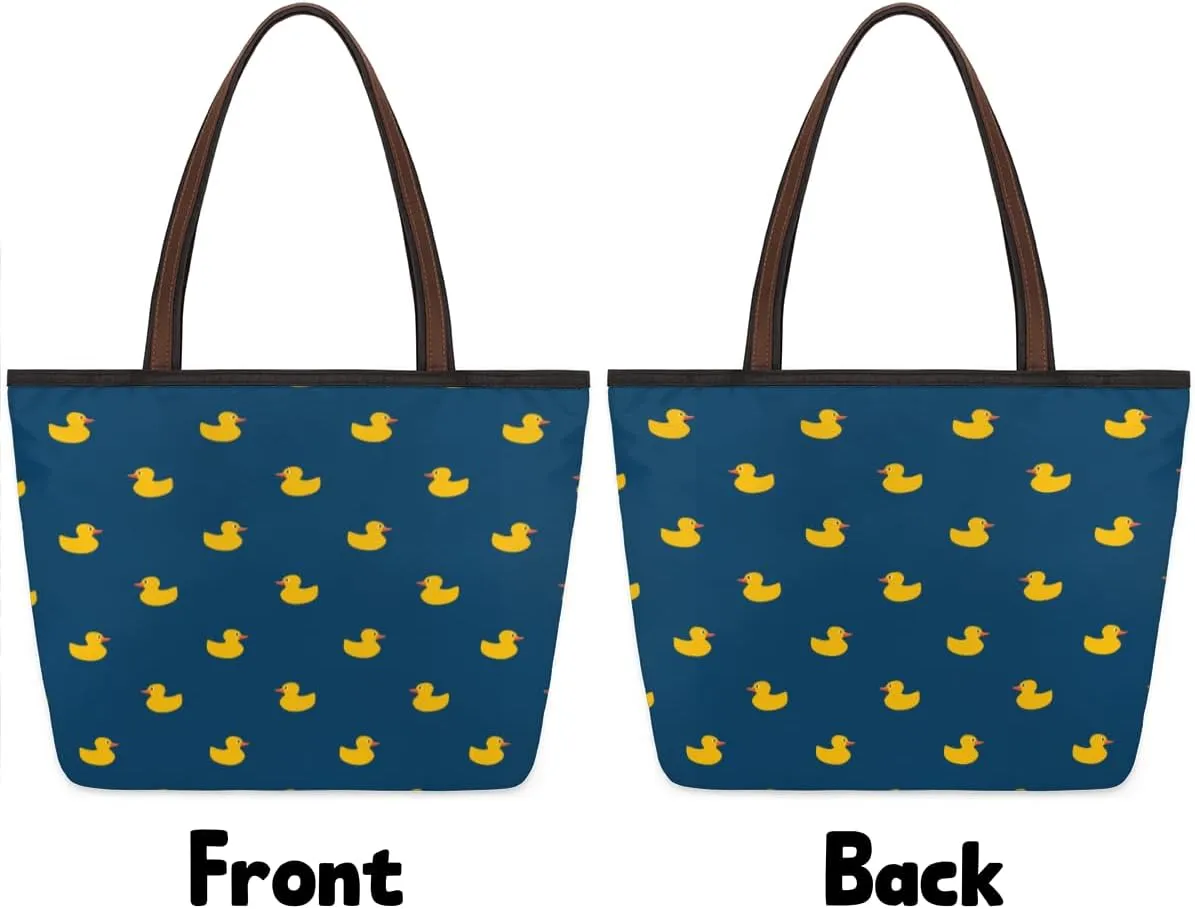 Tote Bag for Women with Zipper Large Capacity Top Handle Casual Shoulder Bag Handbag Reusable Shopping
