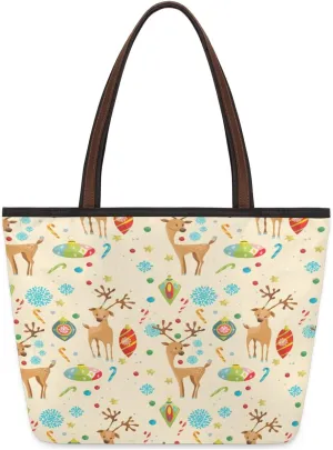 Tote Bag for Women with Zipper Large Capacity Top Handle Casual Shoulder Bag Handbag Reusable Shopping