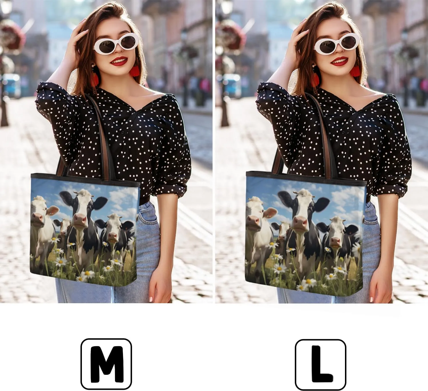 Tote Bag for Women with Zipper Large Capacity Top Handle Casual Shoulder Bag Handbag Reusable Shopping