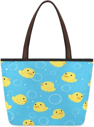 Tote Bag for Women with Zipper Large Capacity Top Handle Casual Shoulder Bag Handbag Reusable Shopping