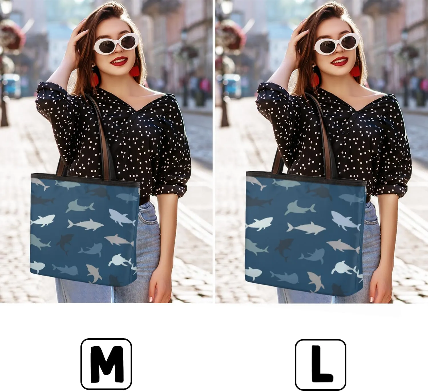 Tote Bag for Women with Zipper Large Capacity Top Handle Casual Shoulder Bag Handbag Reusable Shopping