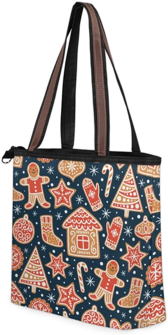 Tote Bag for Women with Zipper Large Capacity Top Handle Casual Shoulder Bag Handbag Reusable Shopping