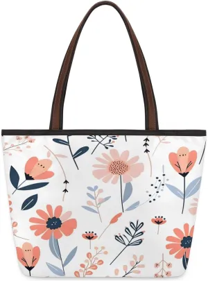 Tote Bag for Women with Zipper Large Capacity Top Handle Casual Shoulder Bag Handbag Reusable Shopping