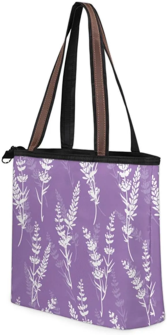 Tote Bag for Women with Zipper Large Capacity Top Handle Casual Shoulder Bag Handbag Reusable Shopping