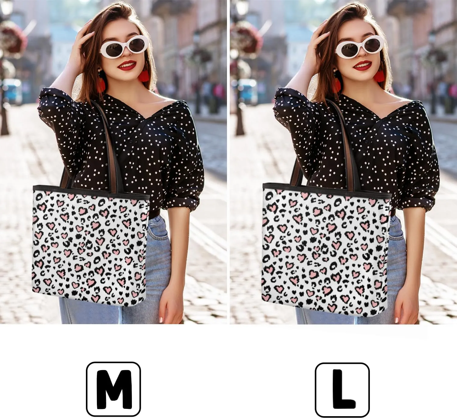 Tote Bag for Women with Zipper Large Capacity Top Handle Casual Shoulder Bag Handbag Reusable Shopping