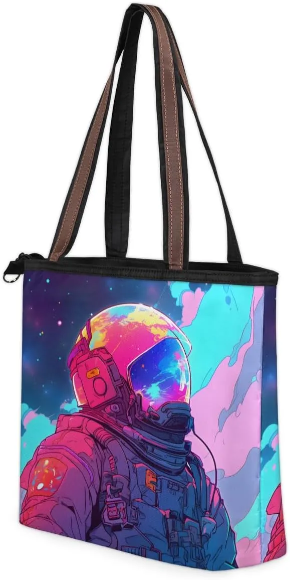 Tote Bag for Women with Zipper Large Capacity Top Handle Casual Shoulder Bag Handbag Reusable Shopping