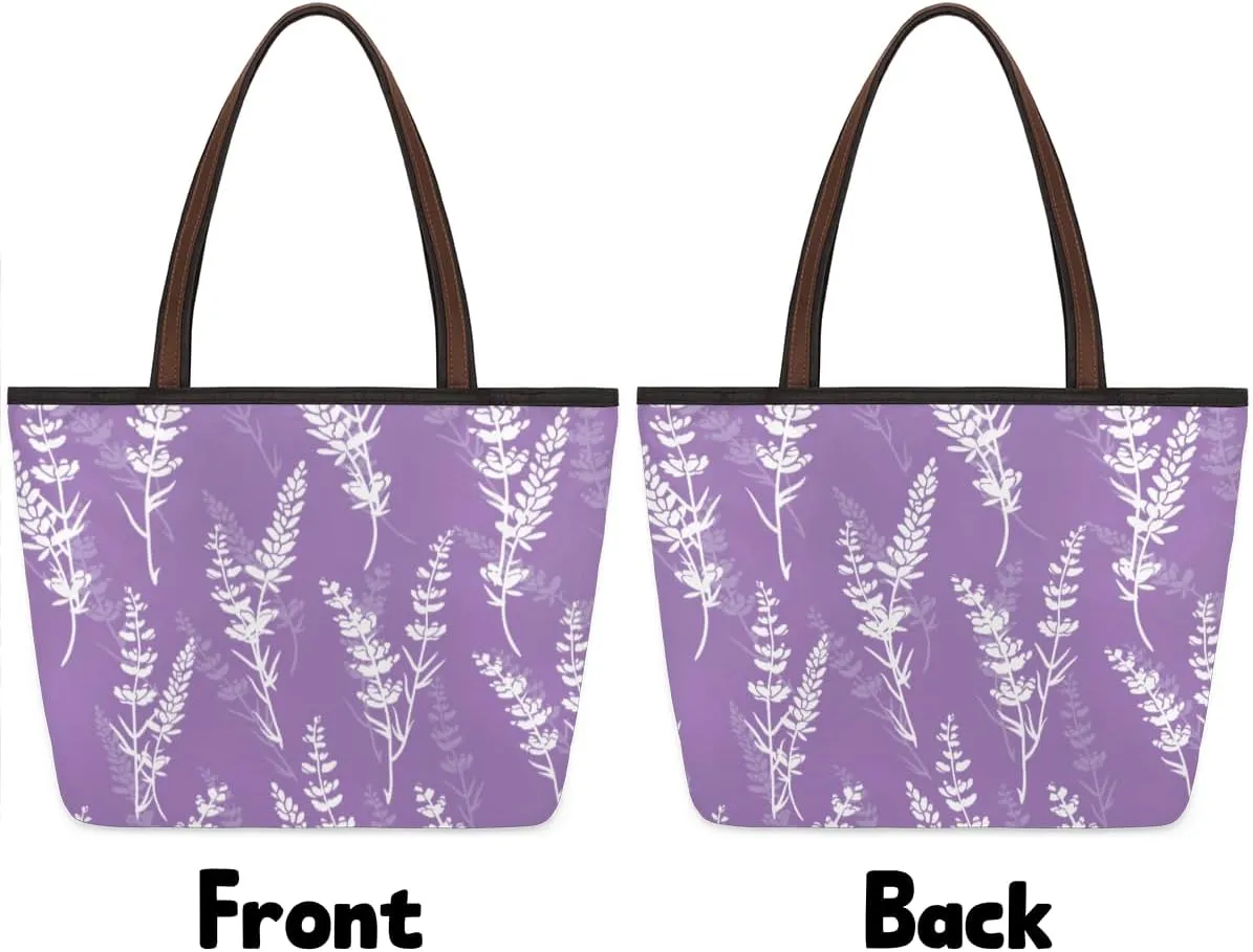 Tote Bag for Women with Zipper Large Capacity Top Handle Casual Shoulder Bag Handbag Reusable Shopping