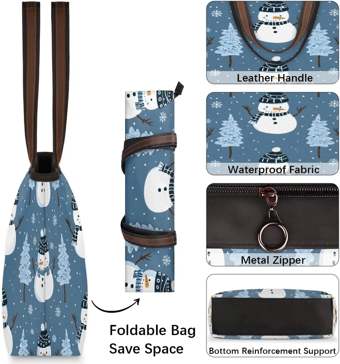 Tote Bag for Women with Zipper Large Capacity Top Handle Casual Shoulder Bag Handbag Reusable Shopping